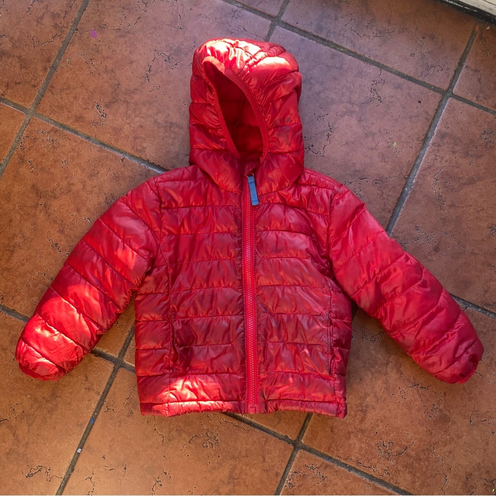 Primary Red Puffer 3T